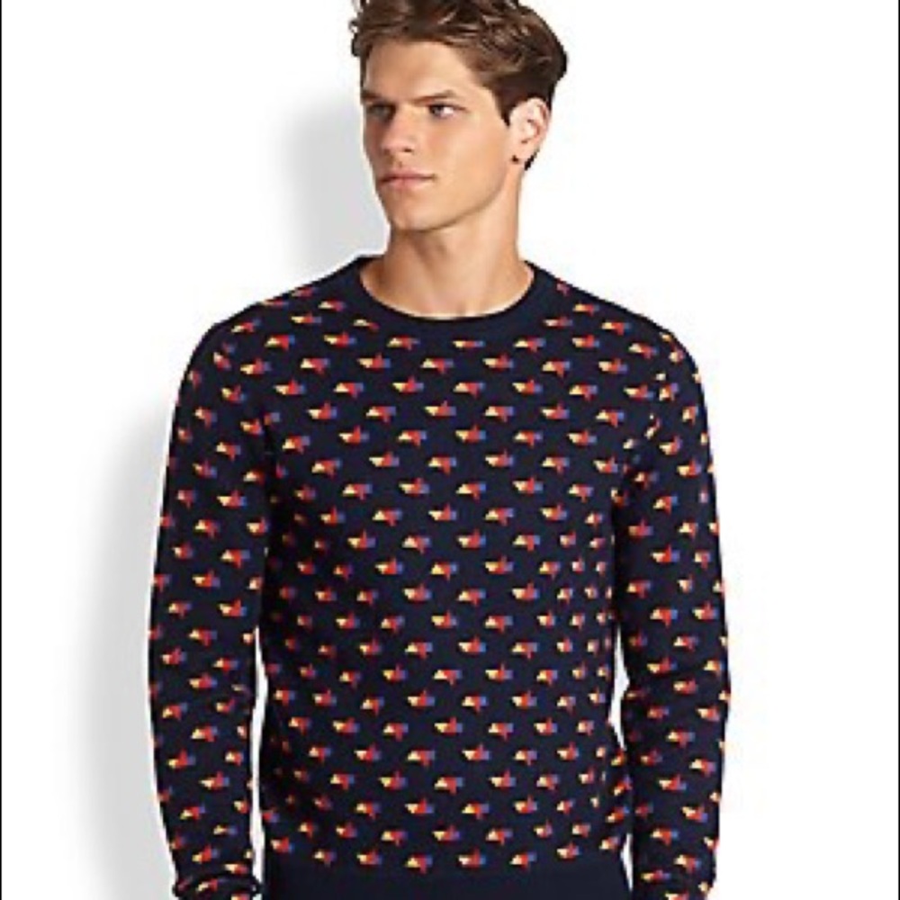 ISO Jack Spade Tangram Origami Crane Sweater‎ Small/Medium